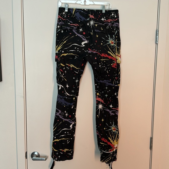Billionaire Boys Club BB Explode Skinny Cargo Pants Space Print - Picture 5 of 6